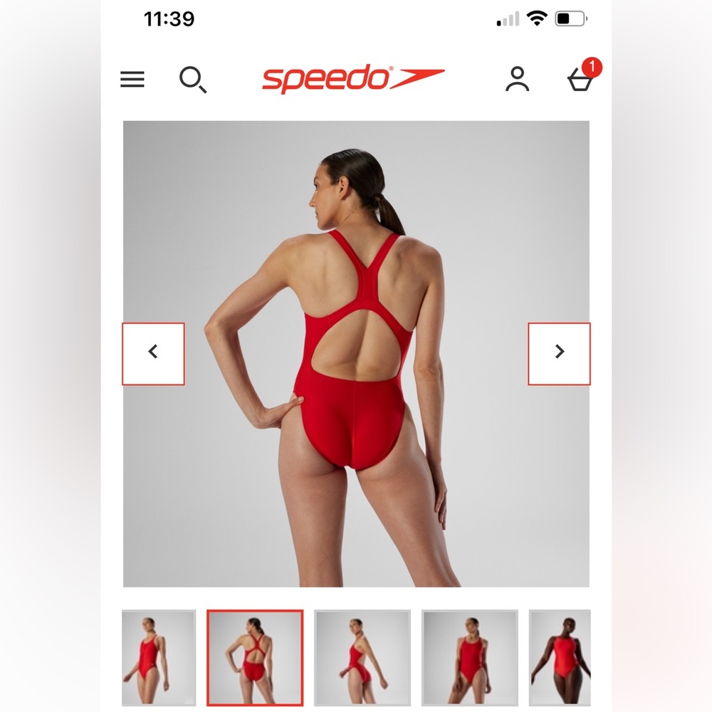 NEW Speedo ProLT Size 28 Women's One Piece Competitive Lifeguard Swimsuit